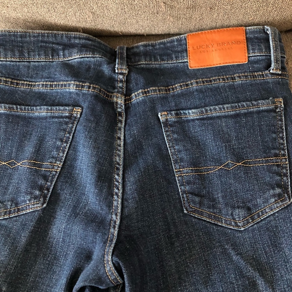Lucky Brand Dark Blue Straight Leg Jeans - Picture 3 of 3